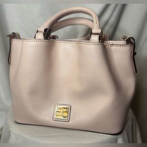 Dooney & Bourke Pale Pink Gorgeous Lthr Mini Barlow Satchel w/Gold Hardwre EUC